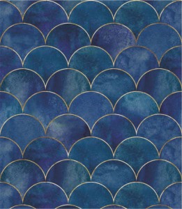 Próbka tapety rybia łuska