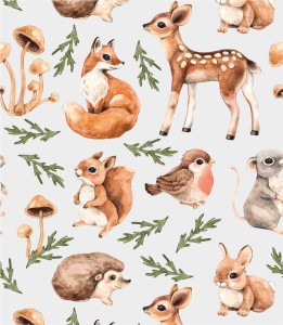 Próbka tapety leśna polana