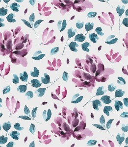 Próbka tapety taniec fioletowych kwiatów