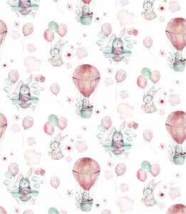 Próbka tapety latające zające