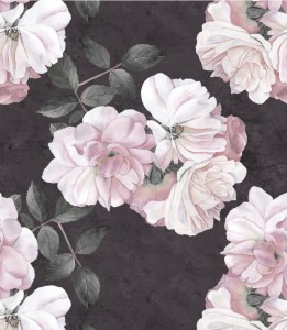 Próbka tapety kwiaty róży