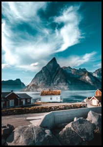 Plakat skłębione chmury