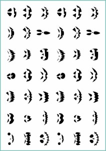 Tatuaże tymczasowe upiorne buzie dyń