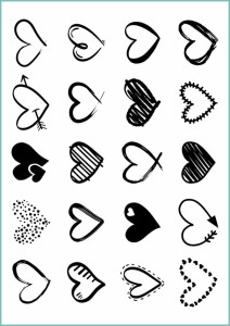 Tatuaże tymczasowe serca 01