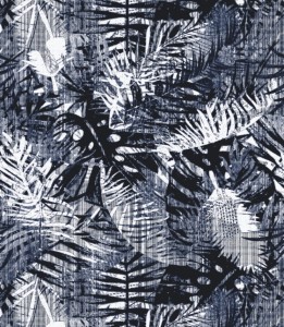 Próbka tapety liście w stylu vintage