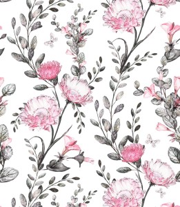 Próbka tapety polne kwiaty