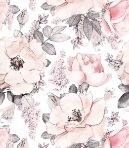 Próbka tapety pastelowe róże