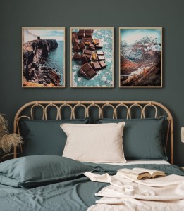 Zestaw plakatów mięta z czekoladą