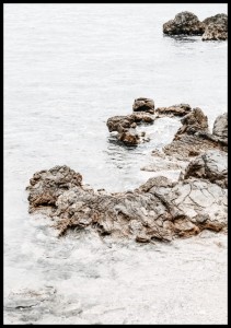 Plakat skalisty brzeg