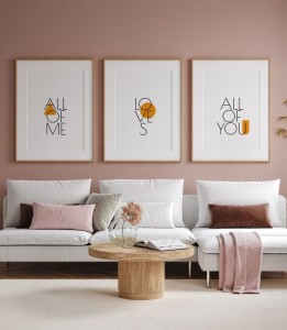 Zestaw plakatów love