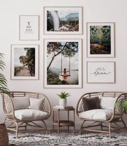 Zestaw plakatów oaza letniego wypoczynku