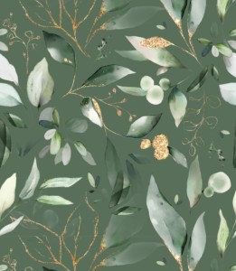 Próbka tapety wiosenne liście