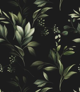 Próbka tapety liść w cieniu