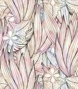 Próbka tapety gąszcz liści