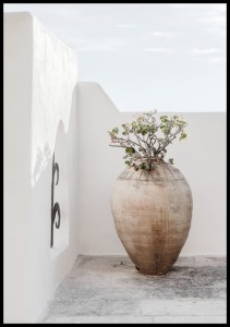 Plakat piękny wazon z kwiatami