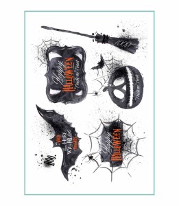 Tatuaże tymczasowe vintage halloween 01