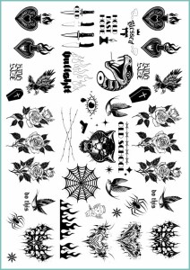 Tatuaże tymczasowe old school tattoos