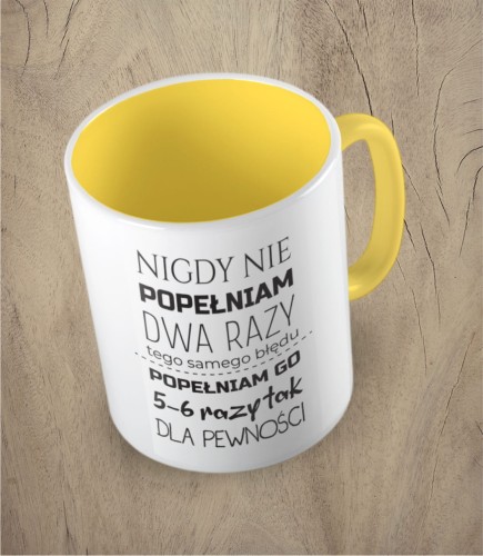 Żółty kubek nie popełniam błędu