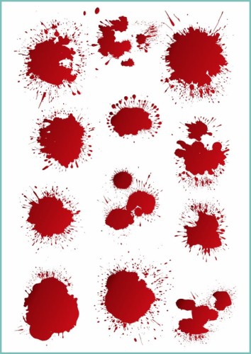 Tatuaże tymczasowe bloody splatters