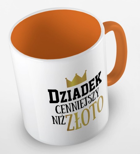kolorowy kubek dziadek cenniejszy niż złoto - pomarańczowy.jpg