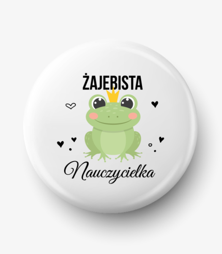 Button żajebista nauczycielka