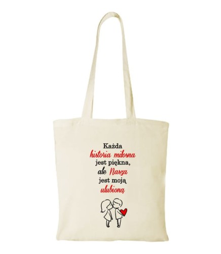 Torba bawełniana nasza historia miłosna