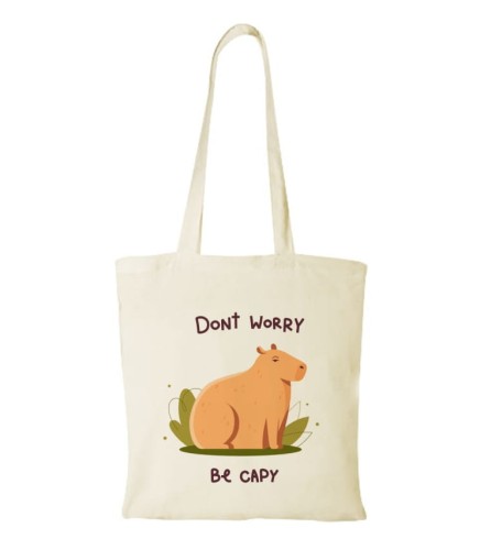 Torba bawełniana dont't worry be capy