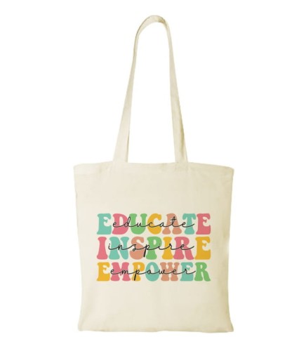 Torba bawełniana educate inspire empower