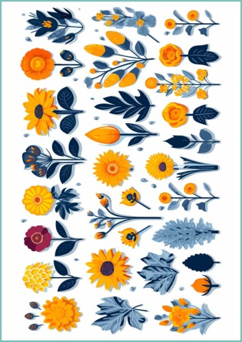 Tatuaże tymczasowe kwiaty 09