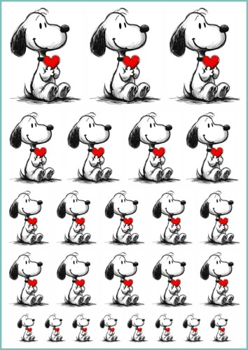 Tatuaże tymczasowe pies trzymający serce