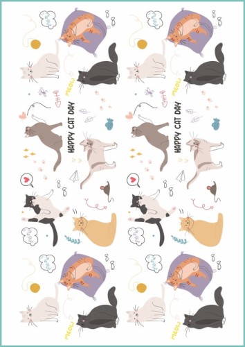 Tatuaże tymczasowe urocze koty