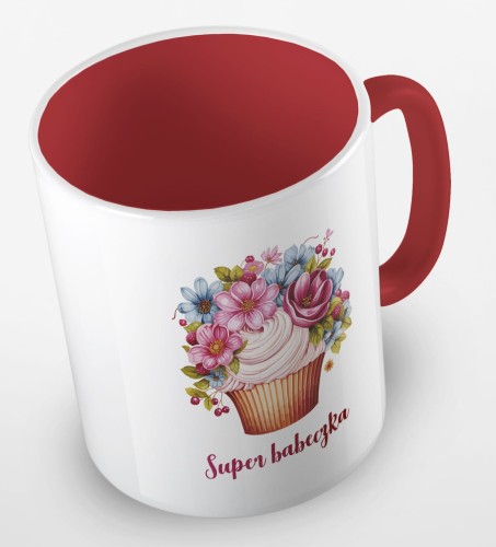 kolorowy kubek z hasłem i grafiką superbabeczka - kolor czerwony.jpg