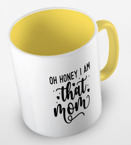 kolorowy kubek z hasłem oh honey i am that mom - kolor żółty.jpg
