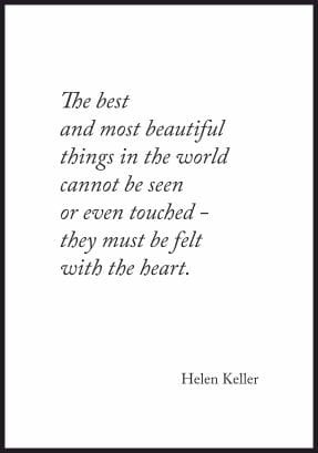 Plakat z cytatem - Najpiękniejsze rzeczy w życiu... z zachowanym białym marginesem dookoła.