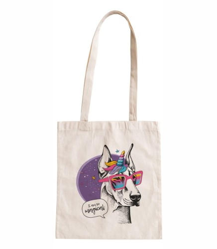 torba bawełniana z długimi uszami, z nadrukiem - I am so magical.jpg