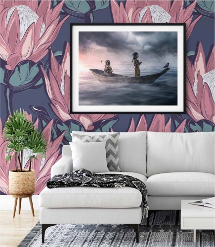 Tapeta protea królewska - wizualizacja