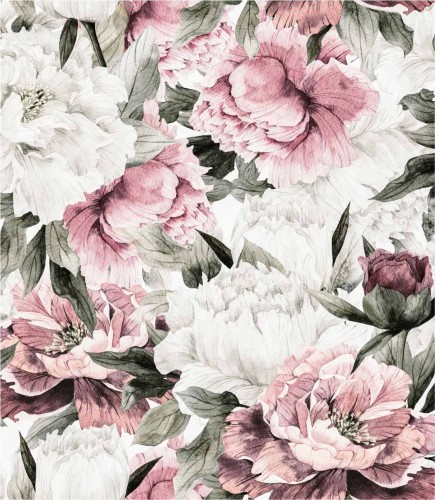 Próbka fototapety ogród piwonii