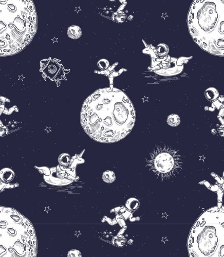 Próbka tapety astronauta na księżycu