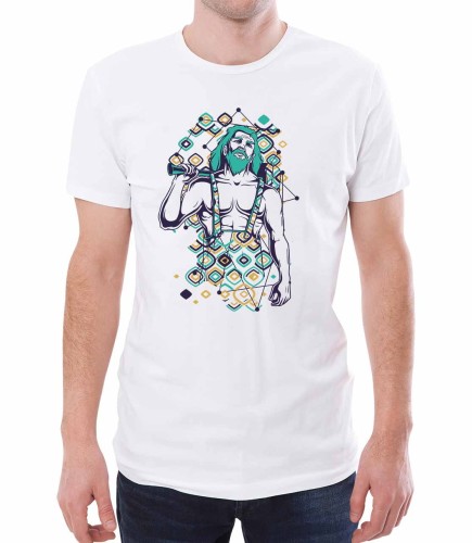 Biała koszulka męska Thor