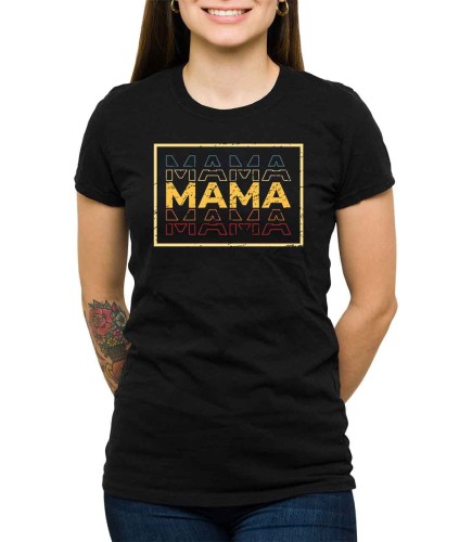 Czarna koszulka dla mamy z okazji dnia matki.