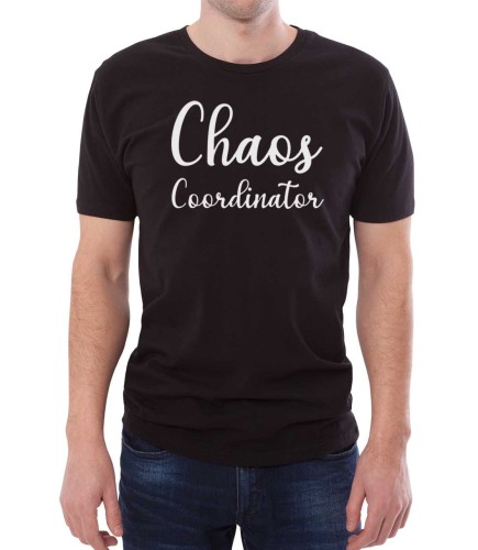 Koszulka koordynator chaosu czarna męska