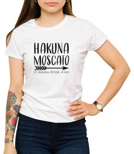 Biała koszulka damska hakuna moscato