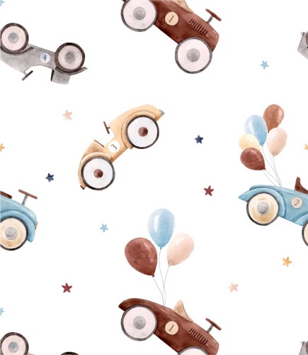 Tapeta samochodziki - 50 x 50 cm