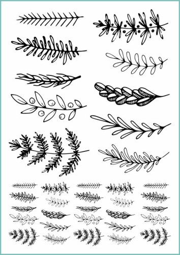 Tatuaże tymczasowe świąteczna gałązka