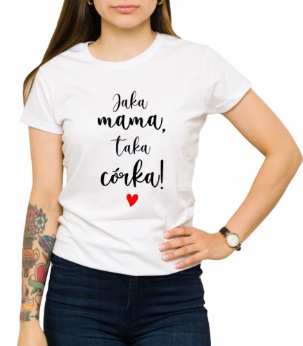 Koszulka na prezent dla mamy i córki, które są do siebie podobne jak dwie krople wody
