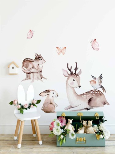 Naklejka jelonek i przyjaciele - wizualizacja nr 1