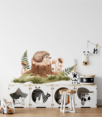 Naklejka jeżyk -  wizualizacja