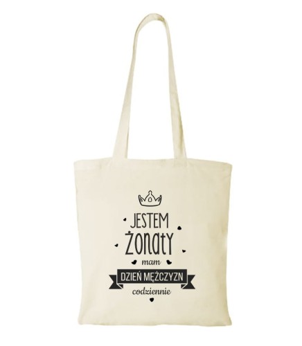 Torba bawełniana jestem żonaty