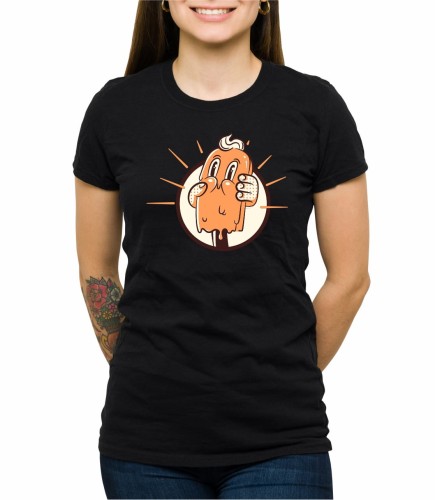 Czarna damska koszulka mr ice cream