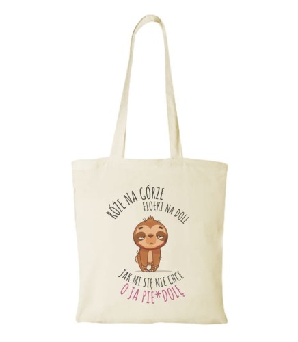 Torba bawełniana na górze róże